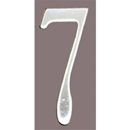 MAILBOX ACCESSORIES Mailbox Accessories SS3-Number 7 Stnls Steel Address Numbers Size - 3  Number - 7-Stainless Steel SS3-Number 7